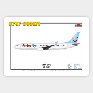 Boeing B737-900ER - Arkefly (Art Print) Sticker